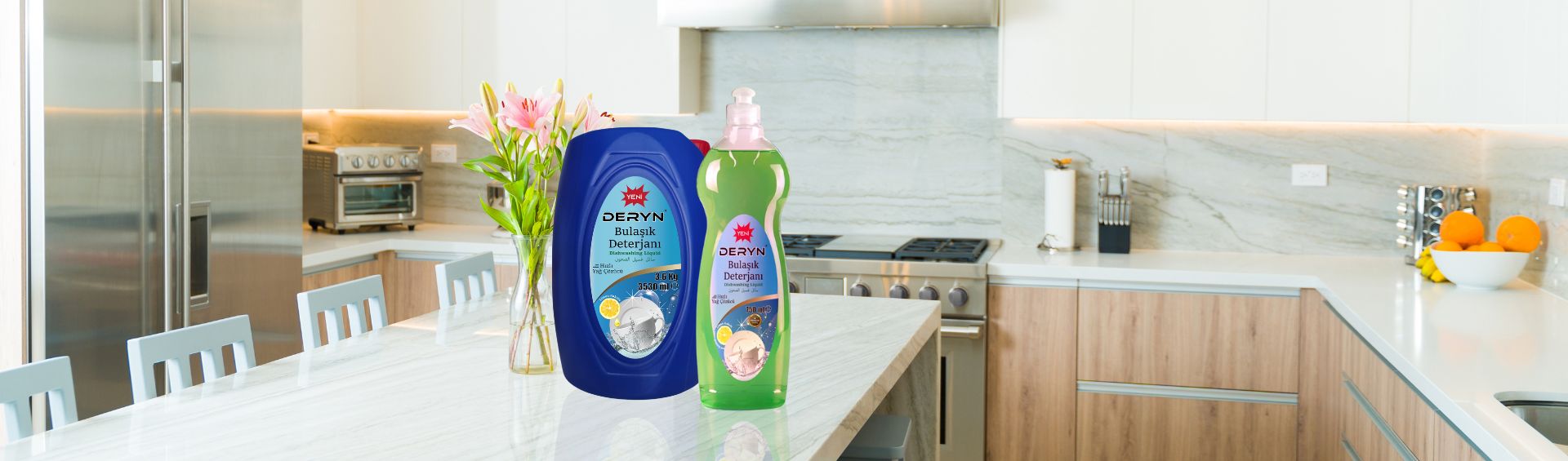 Deryn bulaşık deterjanları - Ferah ve güçlü temizlik
